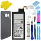 Ersatzakku Akku für Samsung Galaxy S6 Edge SM-G925F EB-BG925ABE + Akkudeckel Dark Blue (Dunkel Schwarz) + Werkzeug Set / Umbau Kit