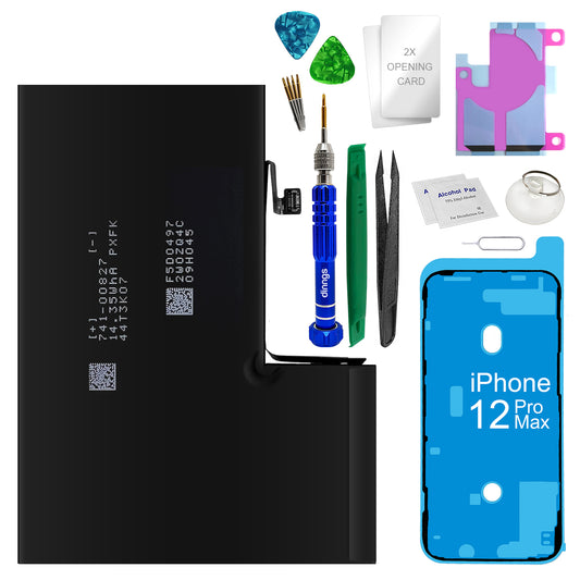 Ersatzakku für das Apple IPhone 12 Pro Max Akku Li-Ion | A2466 A2342 A2410 A2411 A2412 + Werkzeugset