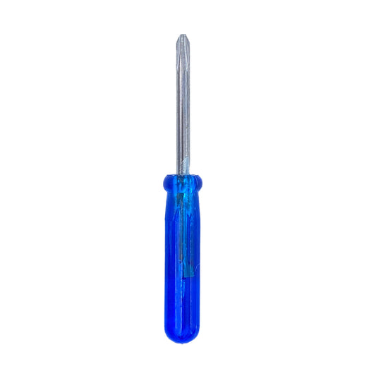 Mini Kreuz Schraubendreher 20mm, gesamt 45mm blau