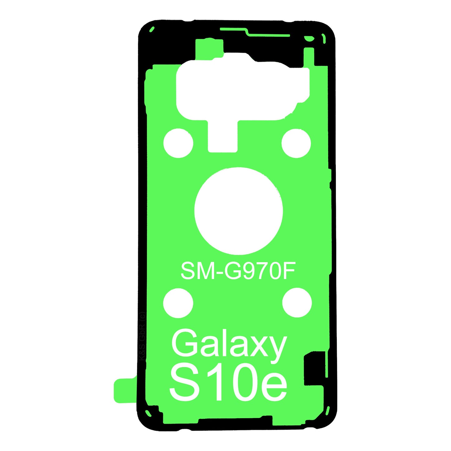 4x Samsung Galaxy S10e SM-G970F Rahmen Kleber Klebepad Adhesive Wasser Dichtung Kleberahmen Rahmenkleber
