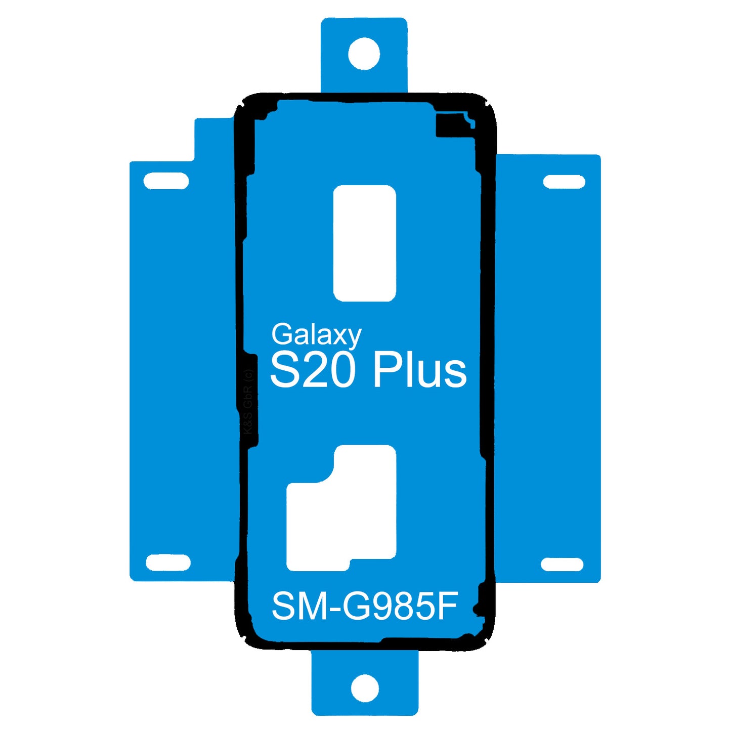 Samsung Galaxy S20+ Plus SM-G985F Rahmen Kleber Klebepad Adhesive Wasser Dichtung Kleberahmen Rahmenkleber
